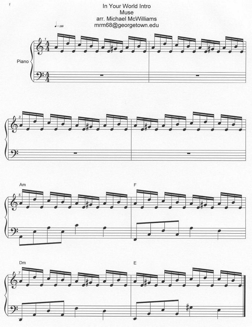 Muse songbook piano pdf