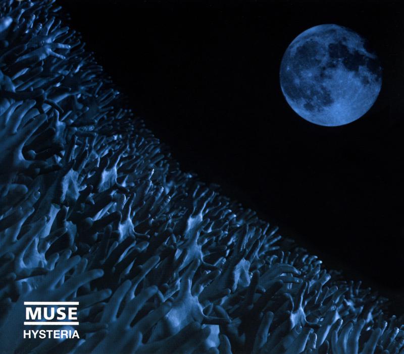 A photo of the CD version cover for Muse's single, "Hysteria".