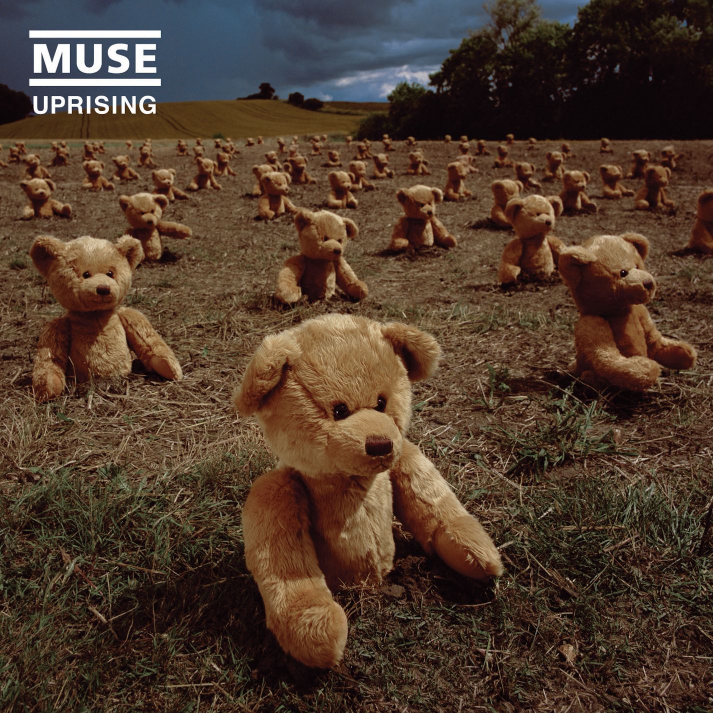 A photo of the CD version cover for Muse's single, "Uprising".