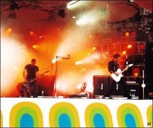 Muse on stage at Ilosaarirock