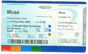 Ticket of the gig
